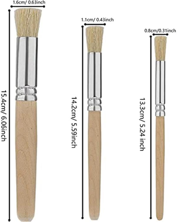 FRKB Stencil Brush Set of 6 pc for Acrylic and Oil Painting JioMart