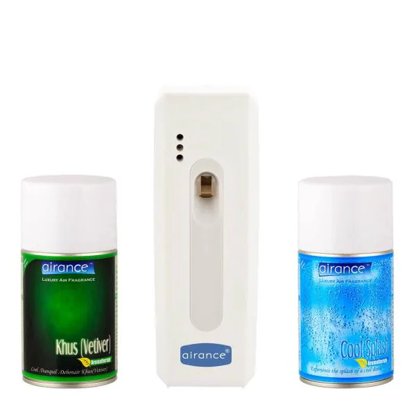 Airance Air Freshener Machine With Refills 250 ml (Pack of 3, Khus and
