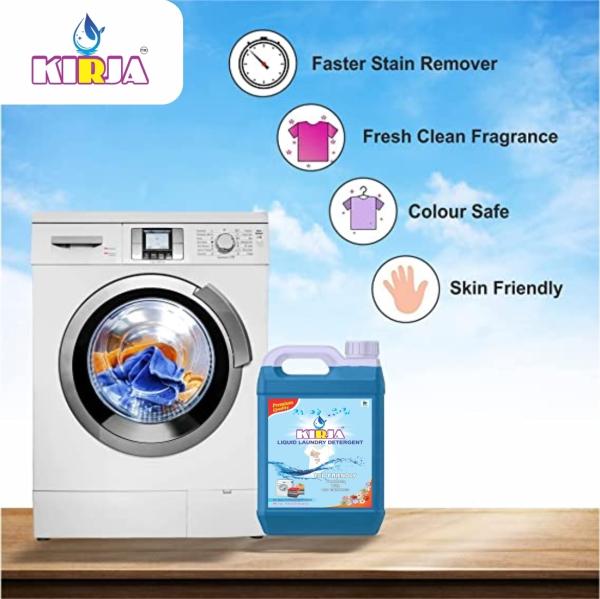 KIRJA Liquid detergent 1 liter Washing machine Liquid top load washing machine liquid front