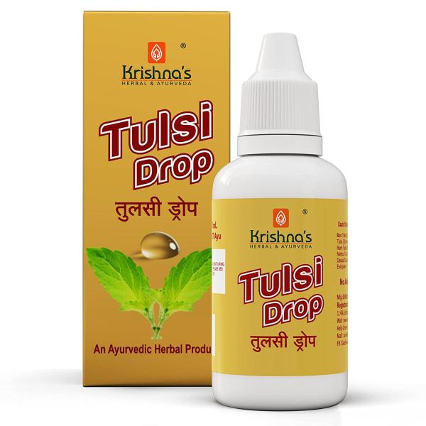 Krishna's Herbal & Ayurveda Tulsi Drops Concentrated Drops Of 5 Rare