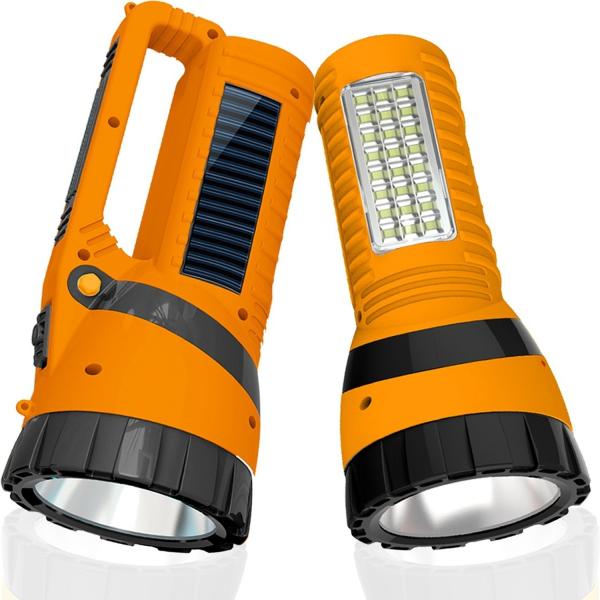 Pick Ur Needs Solar Emergency Led Torch Light for Home 4 hrs Torch
