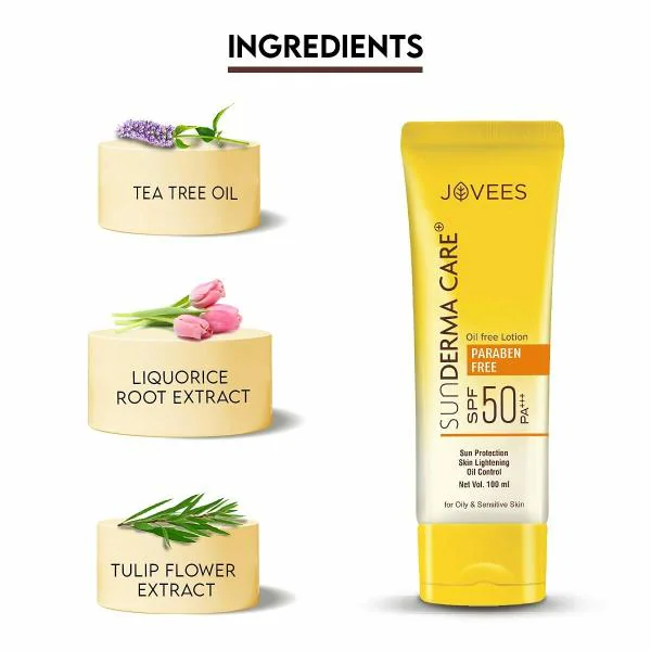Jovees Herbal Sun Derma Care Sunscreen SPF 50 PA+++, 100 ml JioMart