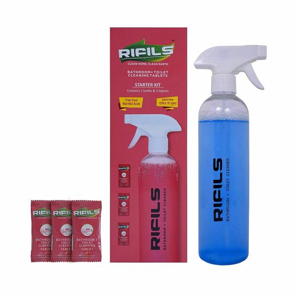 RifilsToilet Cleaner, Cleaning Tablets,1.5ltr,1 Tablet500ml liquid