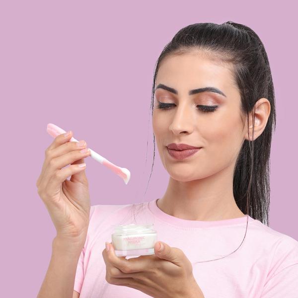 Noiant 2 in 1 Silicone Facial Applicator Soft Mask Applicator & Facial Brush Cleanser JioMart