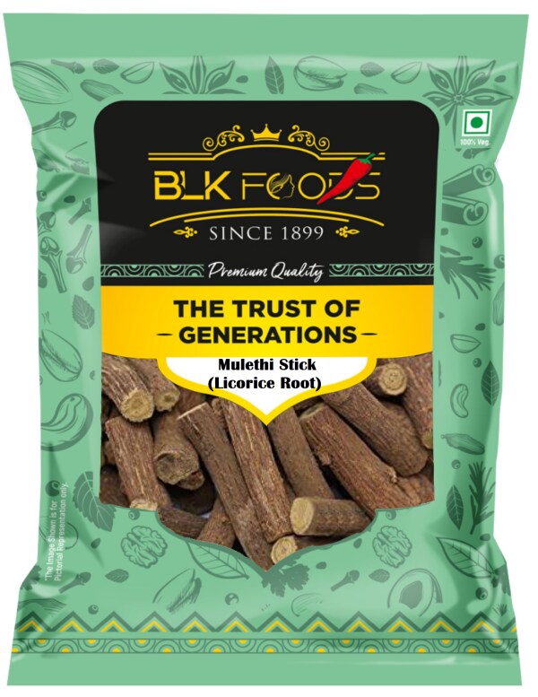BLK Foods Natural 150g Mulethi Stick (Licorice Root) Yashtimadhu