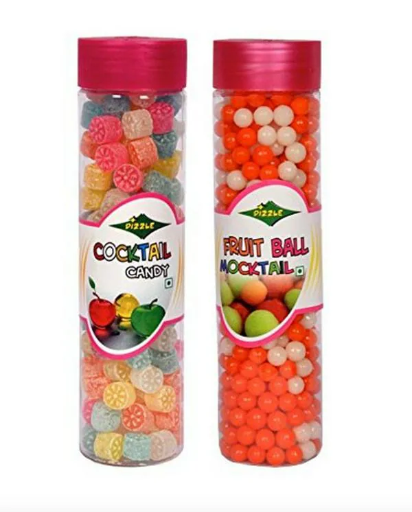 Dizzle Cocktail Candy 220g & Fruit Balls Mocktail Candy 250g Combo