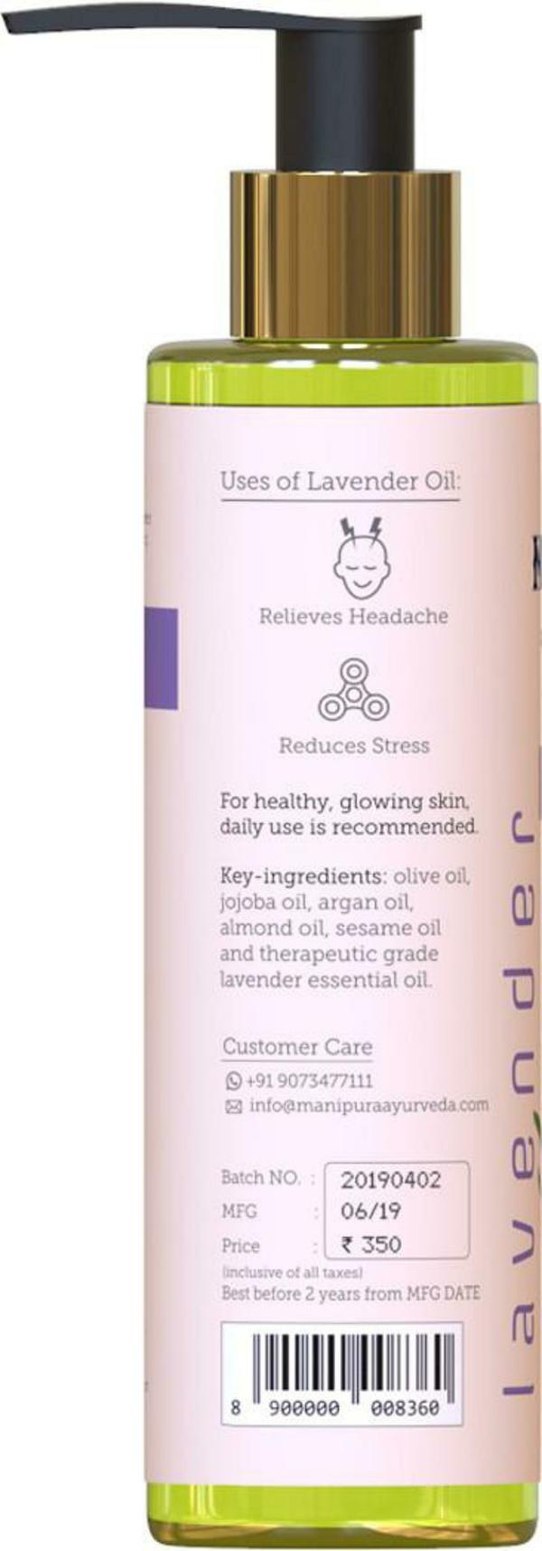 Manipura Ayurveda Aromatherapy Lavender + Rose body oil combo of 2 (200