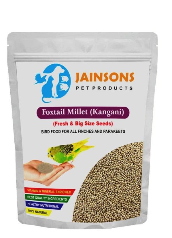 JAINSONS PET PRODUCTS Budgie Foxtail Millet 900gm (Kangni Pack of 1
