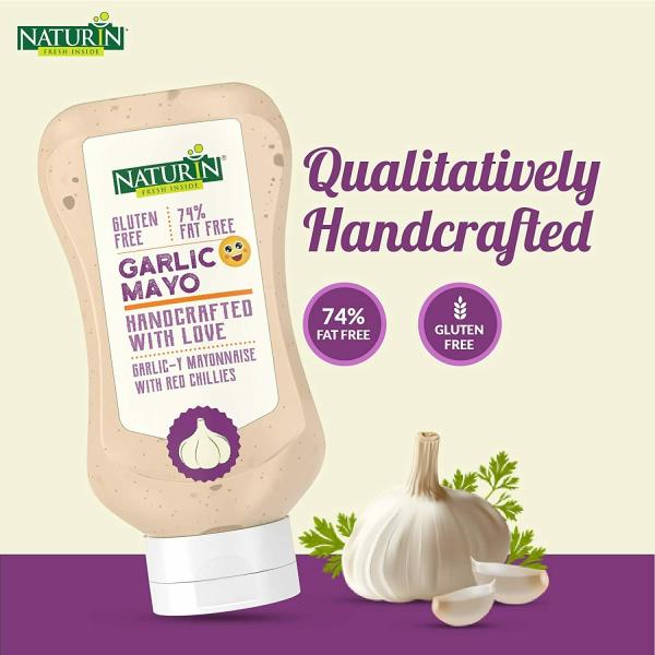 Naturin Combo Pack of 2 Garlic Mayo 290g and Tandoori Mayo 290g