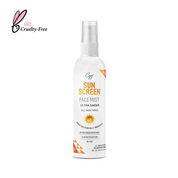 CGG Cosmetics Sunscreen Facial Mist SPF 40, PA+++ With UVA/UVB Rays