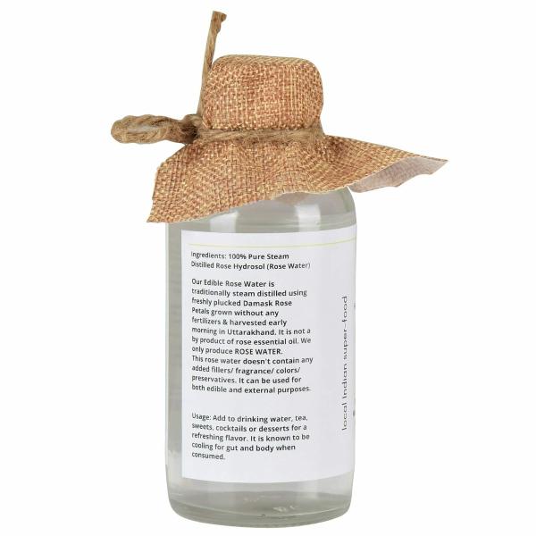 Homegrown Platter Edible Rose Water for Cooking, Kheer, Desserts