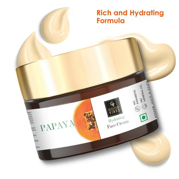 Good Vibes Papaya Hydrating Face Cream (50 g) JioMart