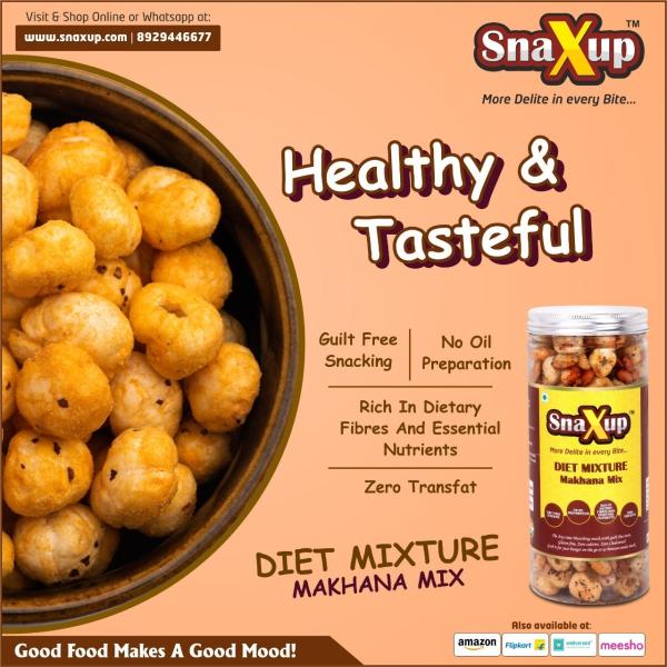 Makhana Mix Roasted No Oil Healthy & Tasty Ideal for Diabetics