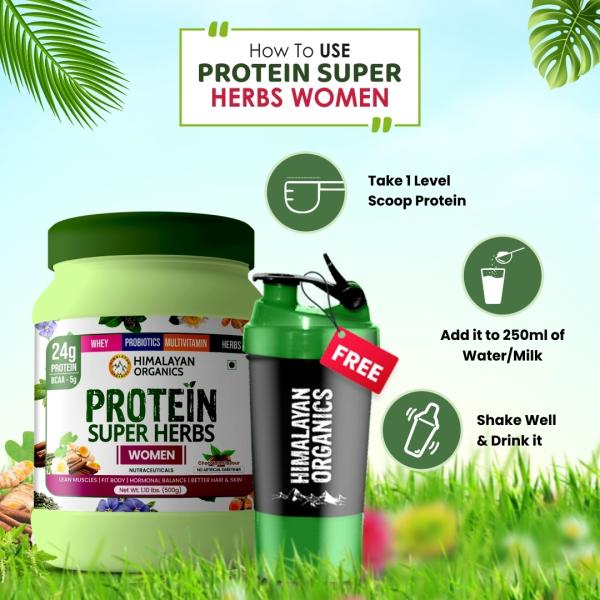 Himalayan Organics Protein Superherbs, Women ( With Multivitamins