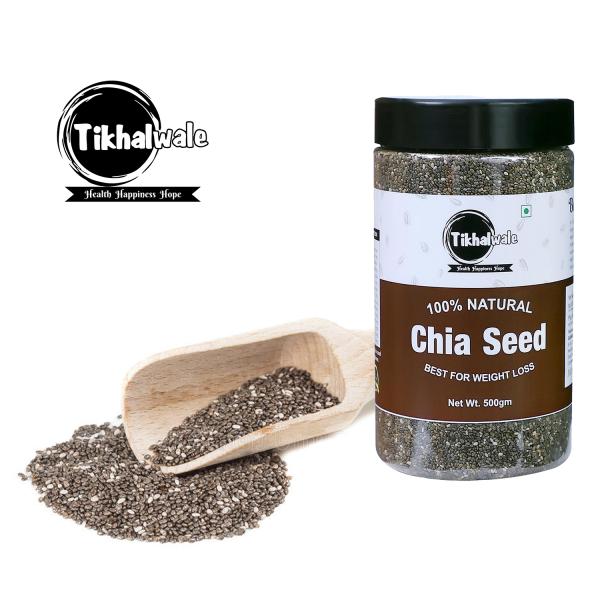 Tikhalwale Raw Chia Seeds 500gm Jar JioMart