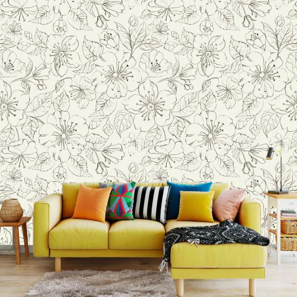 WallWear Wallpapers & Wall Stickers Model (BlastFlower) Pack Of 1 Roll