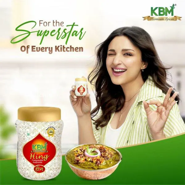 KBM Premium Spices Asafoetida Hing/Hing Jar 30g Pack of 3 / Hing