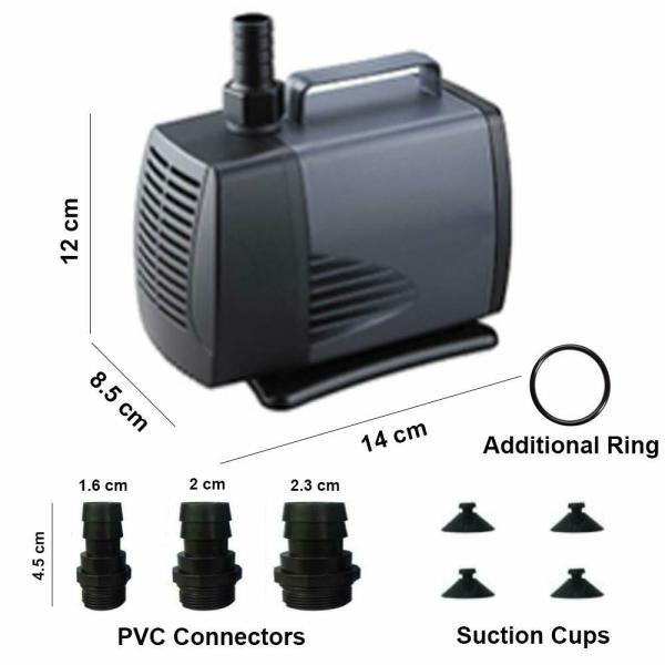 Jainsons Pet Products Sobo Aquarium Submersible Pump (WP5000, Flow H