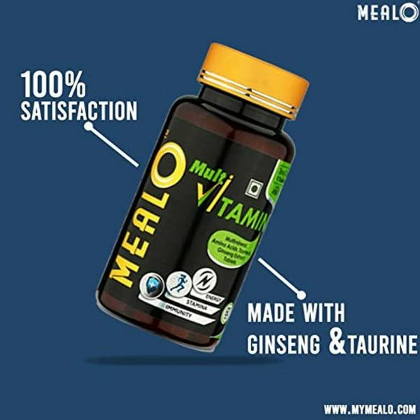 Mealo Multivitamins Pre Workout Supplements Men and Women (60 Tablets