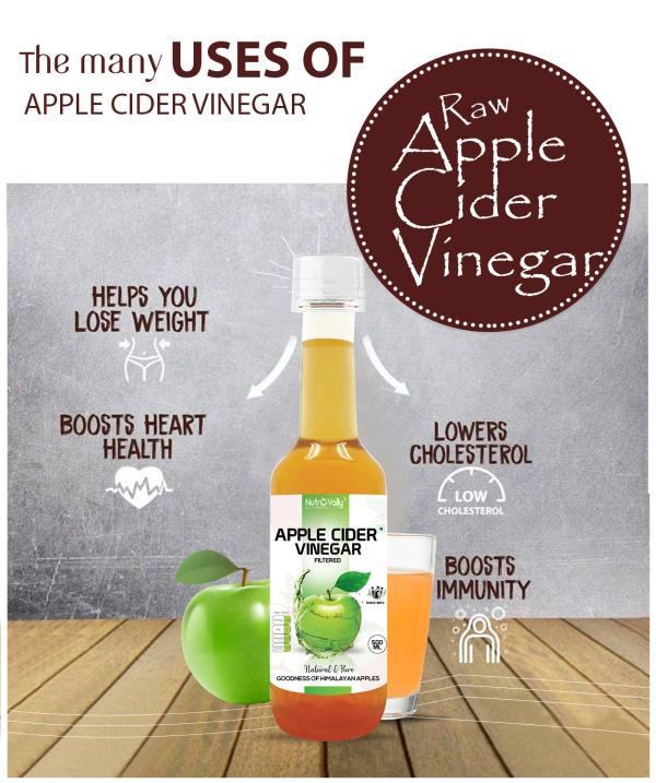NutroVally Apple Cider Vinegar for Weight Loss Filtered & Natural