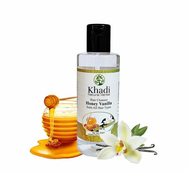 Khadi Natural Herbal Honey Vanilla Shampoo For dull And Dehydrated