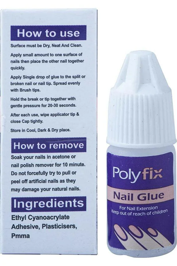 Sminakh Multicolor Drying Ultra Quick Nail Glue Bottle Pack of 3 JioMart