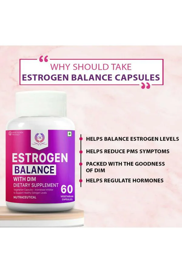 CSC Estrogen Supplement with DIM 60 Capsules JioMart