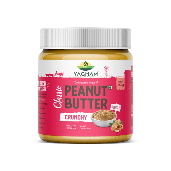 Yagnam Peanut ButterMade with Roasted PeanutsCrunchyClassicReady to Eat Cholesterol Free