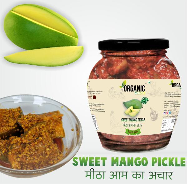 Organic Anand 100 Pure & Natural Sweet (Gaud) Mango pickle Mitha