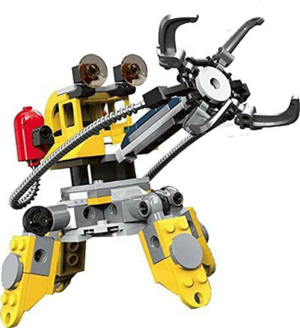 Sanjary Multicolor Plastic Architect Under Water Robot Building Blocks