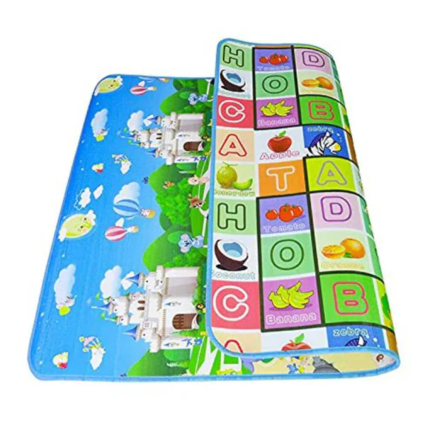 Seguro cómodo Pelágico Mixcart Multicolor Double Sided Water Proof Crawling Carpet Play Mat For  Kids Infant 6X4 ft - JioMart