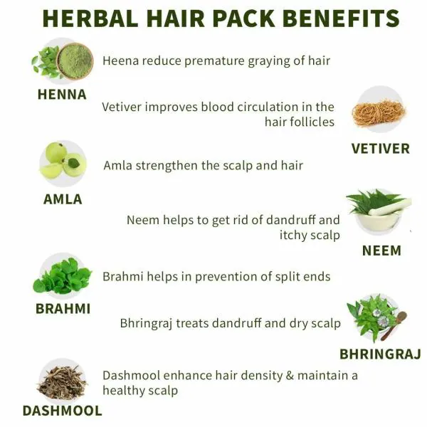 SAMISHA Herbal Hair Pack - Reduces Hair Fall - 100 G - JioMart
