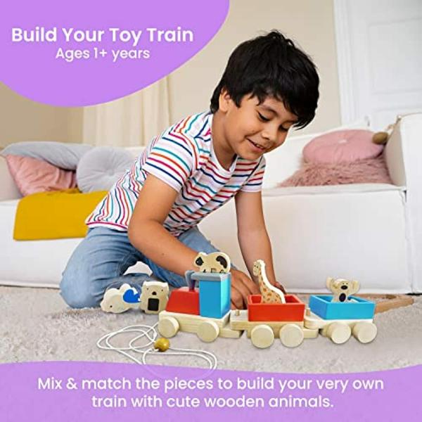 Matoyi Wooden Non Toxic Pulling Toy 1 Month to 4 Years JioMart