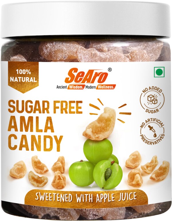 Amla Candy Without Added Sugar. Refined Sugar Free. Sweetened with 100