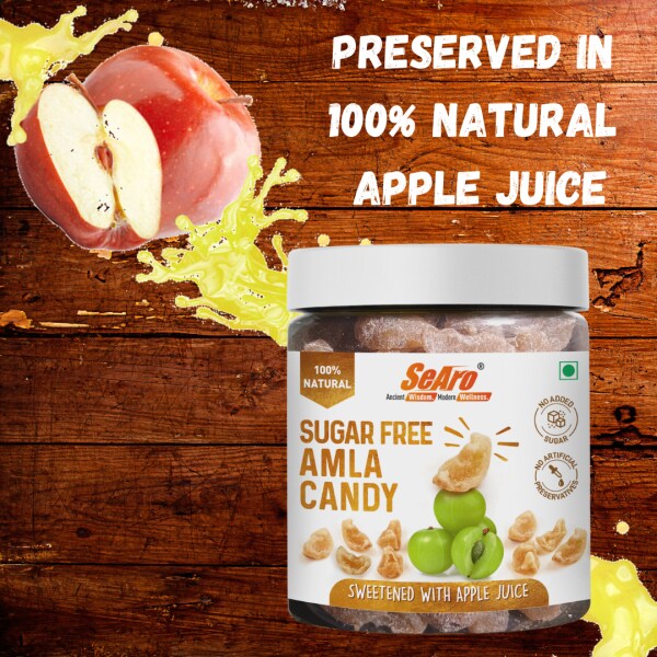 Amla Candy Without Added Sugar. Refined Sugar Free. Sweetened with 100
