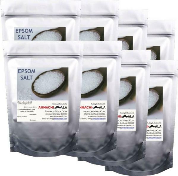 Annachiwala Bath Epsom Salt For Body Pain, Muscle Pain And Hair (Pack