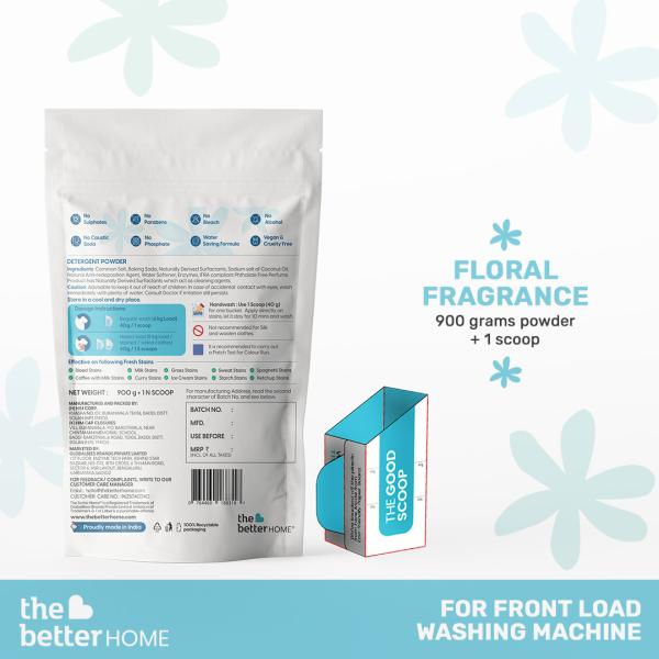 The Better Home Detergent Powder for Front Load Washing Machine 900 GM