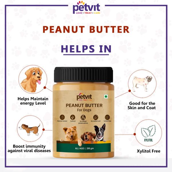 Petvit Peanut Butter with Dry Roasted Peanuts, Honey & Flaxseed For All