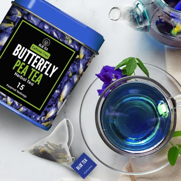 Blue Tea Lemongrass Butterfly Pea Herbal Tea 15 Tea Bags JioMart