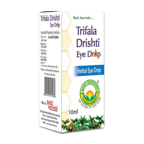 Basic Ayurveda Trifala Drishti Eye Drop 10ml 10 ml ,Pack of 6 JioMart