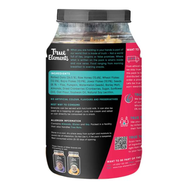 True Elements Millet Granola 900gm JioMart