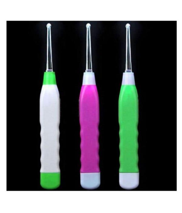 Flashlight Earpick Earwax Cleaner Lighted Earpick Tweezers Ear cleanser tool (PACK OF 1) JioMart