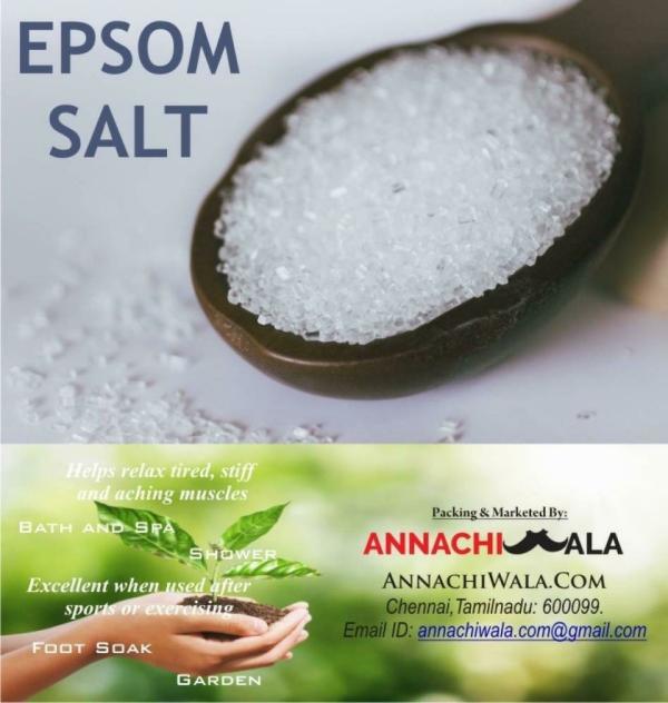 Annachiwala Bath Epsom Salt For Body Pain, Muscle Pain And Hair (Pack