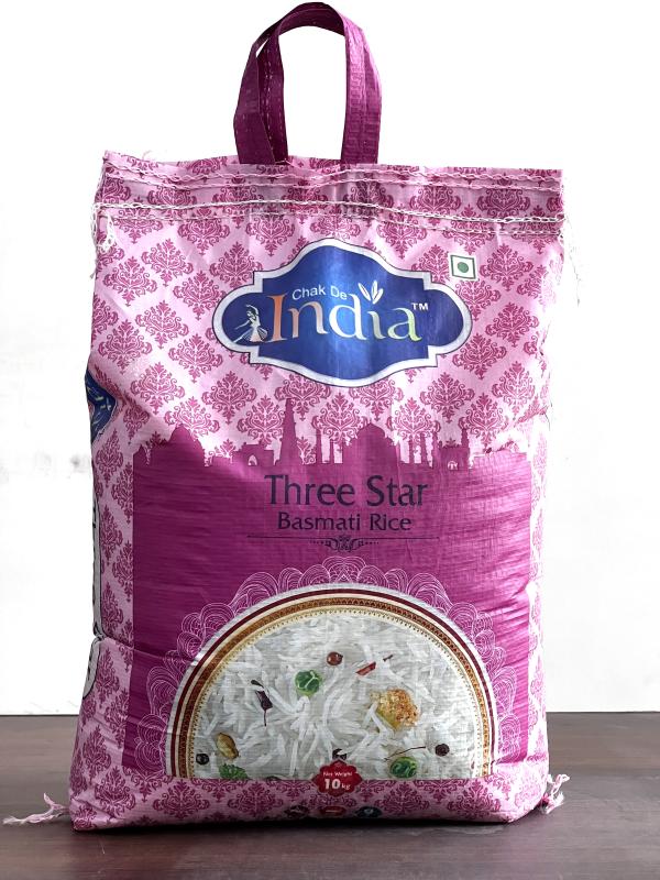 Chak De India Three Star Basmati Rice 10KG (Super Mogra Rice) JioMart