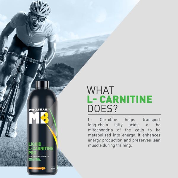 MuscleBlaze Liquid LCarnitine PRO, Triple Strength Formula, 3300 mg L