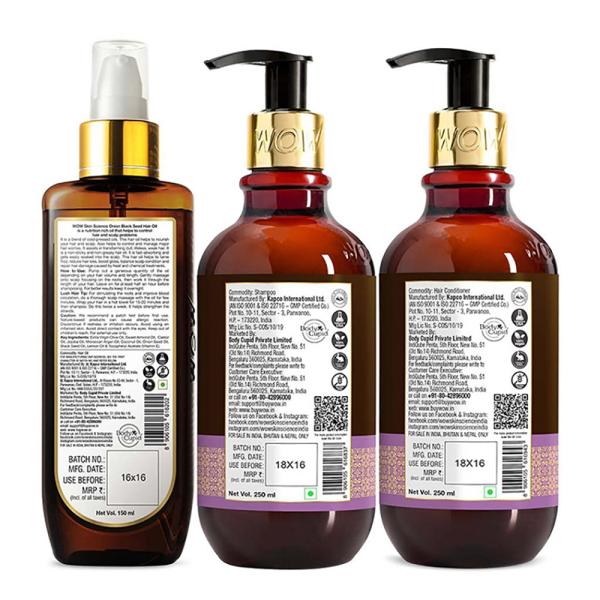 WOW Skin Science Onion Oil Ultimate Hair Care Kit (Shampoo + Hair  Conditioner + Hair Oil), 650 ml - JioMart
