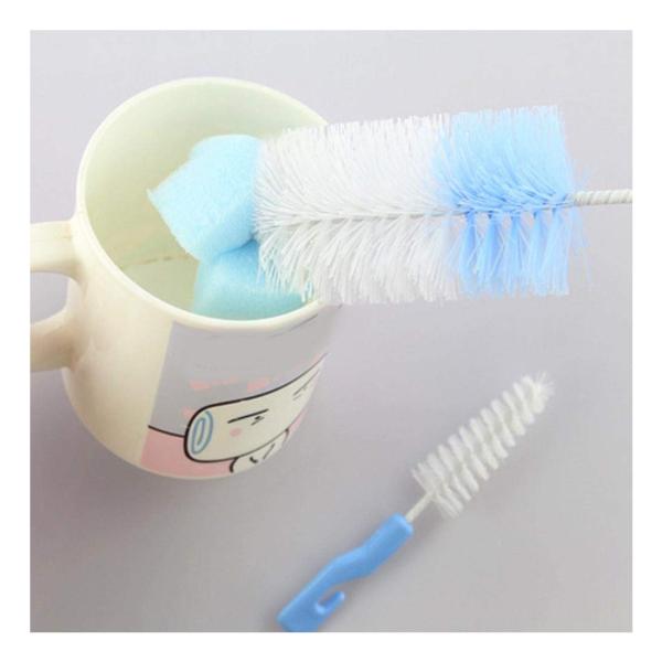 Buddsbuddy 2 in 1 Classic Baby Bottle and Nipple Cleaning Brush 2 pcs, Yellow JioMart