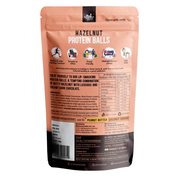 Hazelnut Protein Energy Balls JioMart