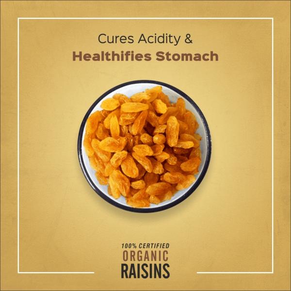 Renaush Organic Raisins (Kishmish) 250gram Rich In Fibre And Minerals