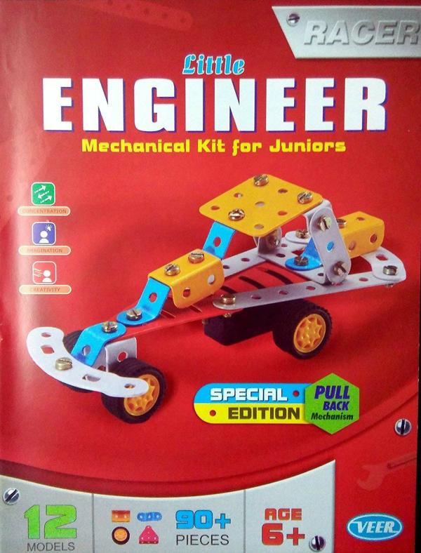 Class Fun Multicolor engineer racer mechanical kit 12 models 90plus Pieces Educational Toys